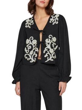 Top Vila Polene nero per donna