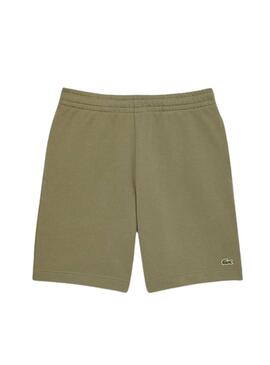 Bermuda in cotone verde Lacoste per uomo