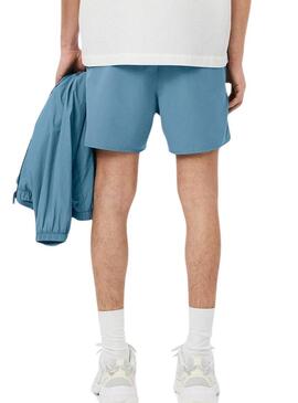 Costume da bagno Lacoste blu ad asciugatura rapida per uomo