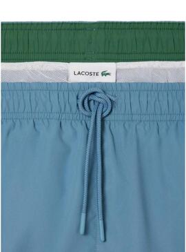Costume da bagno Lacoste blu ad asciugatura rapida per uomo
