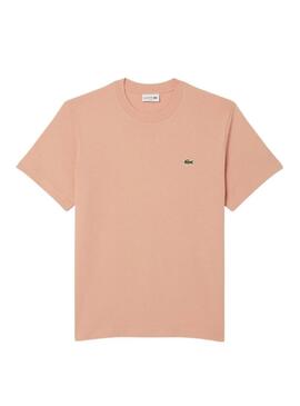 Maglietta Lacoste con logo corallo per uomo