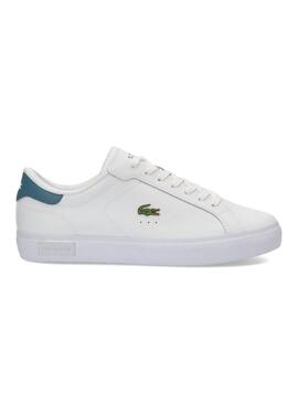 Sneakers Lacoste Powercourt bianche in pelle da uomo.