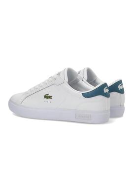 Sneakers Lacoste Powercourt bianche in pelle da uomo.