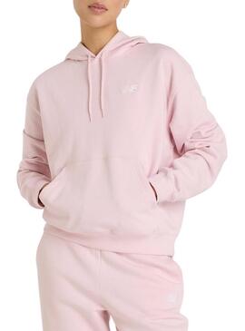 Felpa rosa New Balance Basic per donna