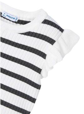 Maglia a coste righe Mayoral per bambina