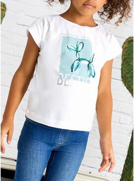Maglietta Mayoral fascia bianca per bambina
