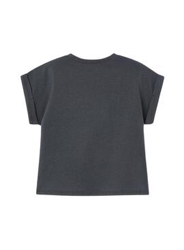 Maglietta Mayoral cuore grigio per bambina