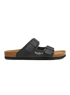 Sandali Pepe Jeans Oban Classic neri per donna.