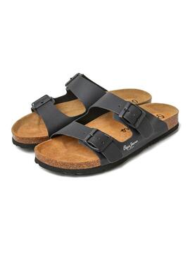 Sandali Pepe Jeans Oban Classic neri per donna.