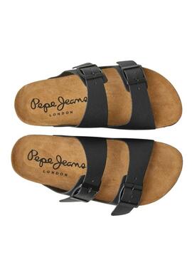 Sandali Pepe Jeans Oban Classic neri per donna.