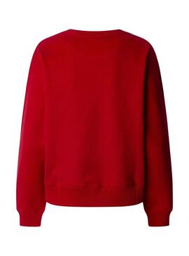 Felpa Pepe Jeans Reagan rossa per donna