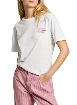 Maglietta Pepe Jeans Rei bianca per donna
