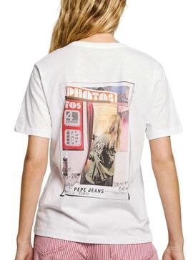 Maglietta Pepe Jeans Rei bianca per donna