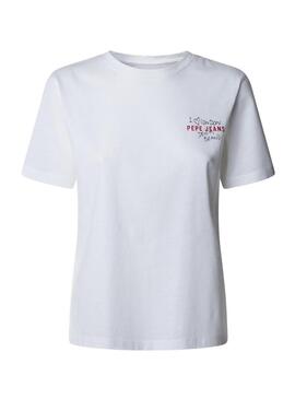 Maglietta Pepe Jeans Rei bianca per donna