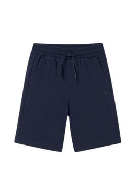Bermuda sportiva base blu marino per bambino