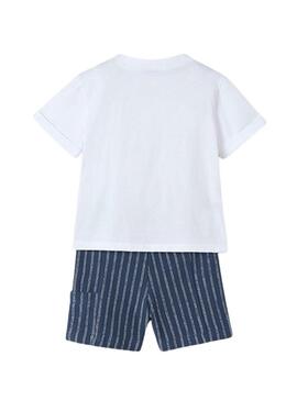 Set Mayoral bermuda a righe e maglietta per bambino
