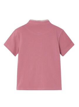 Polo Mayoral colletto mao rosa per bambino