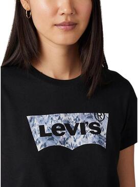 Maglietta Levi's The Perfect Tee Ophelia Floral nera per donna