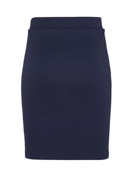 Gonna Tommy Jeans Piping Bodycon Blu Donna