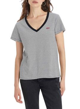Maglietta Levi's Perfect V Neck a righe per donna