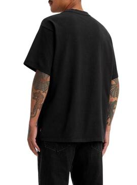 Maglietta Levis Red Tab Vintage nera per uomo