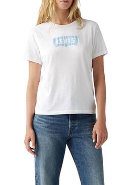 Maglietta Levi's Graphic Iconic Tee bianca per donna
