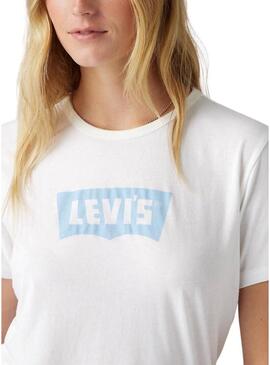 Maglietta Levi's Graphic Iconic Tee bianca per donna