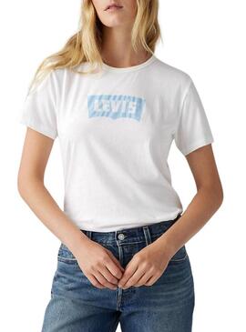 Maglietta Levi's Graphic Iconic Tee bianca per donna
