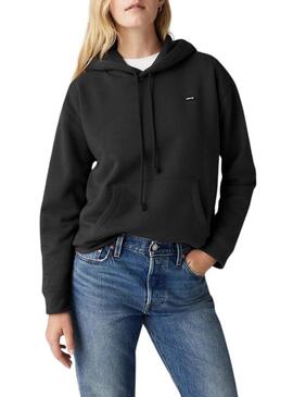 Felpa Levi's Everyday nera per donna.