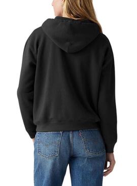 Felpa Levi's Everyday nera per donna.