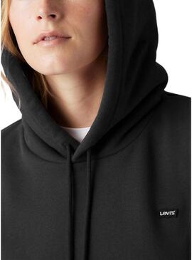 Felpa Levi's Everyday nera per donna.