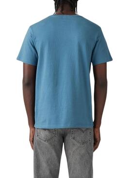 Maglietta Levi's Hosemark Tee blu per uomo