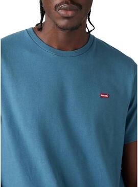 Maglietta Levi's Hosemark Tee blu per uomo