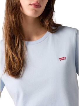 Maglietta Levi's Perfect Tee Skyway blu per donna