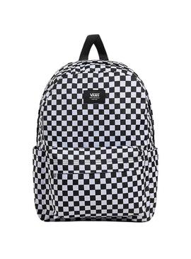 Zaino Vans Old Skool Grom Check nero per bambini.