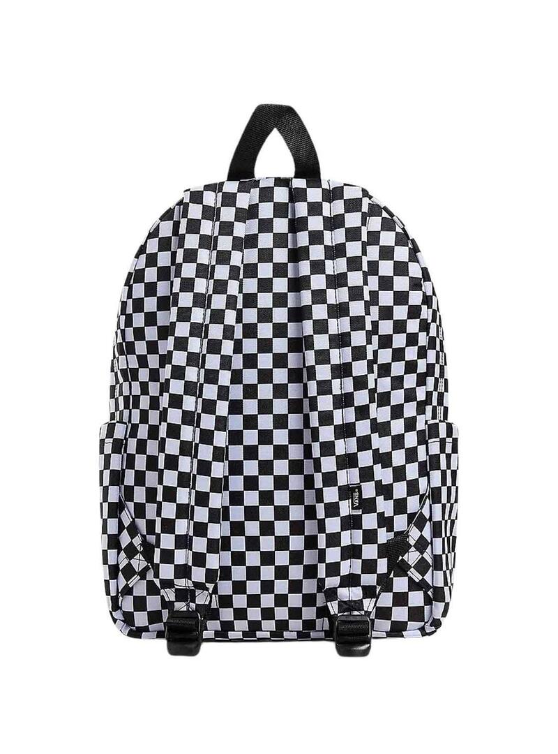 Zaino Vans Old Skool Grom Check nero per bambini.