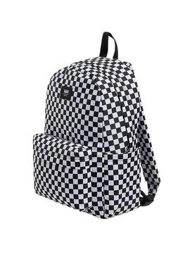 Zaino Vans Old Skool Grom Check nero per bambini.