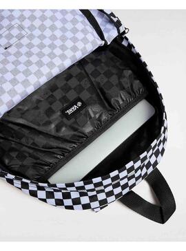 Zaino Vans Old Skool Grom Check nero per bambini.