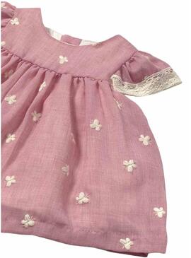 Abito Mayoral con culotte ricamata rosa baby