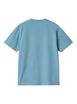 Maglietta Carhartt Script blu per donna