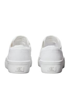 Sneakers Calvin Klein Flatform Low bianche da donna.