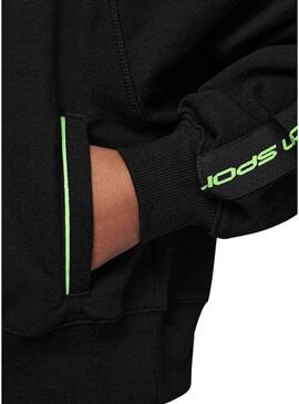Felpa Jordan Dri-FIT Sport nera per ragazza.