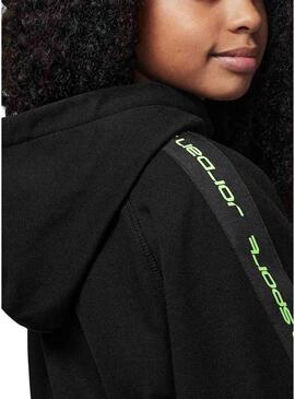 Felpa Jordan Dri-FIT Sport nera per ragazza.