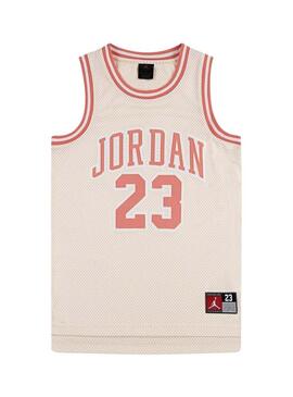 Maglietta Jordan Michael Jordan beige per bambina e bambino