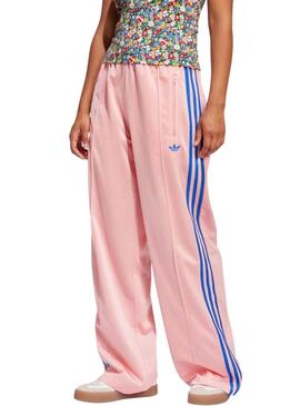 Pantaloni da tuta Adidas Classic Firebird rosa per donna