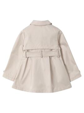 Trench Mayoral beige con cinturón para niña