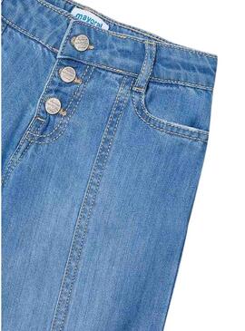 Pantaloni in denim blu Mayoral per bambina