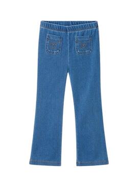 Leggings Mayoral flare denim blu per bambina