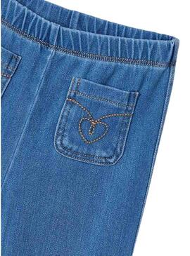 Leggings Mayoral flare denim blu per bambina