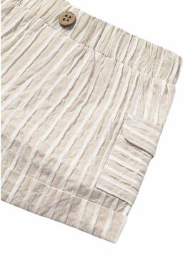 Set Mayoral pantaloni maglia beige per neonati
